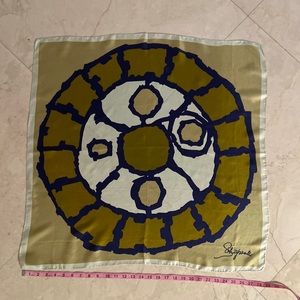 Schiaparelli Vintage Silk Scarf 29x29
